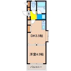 シャルマンフジ鈴蘭台の物件間取画像